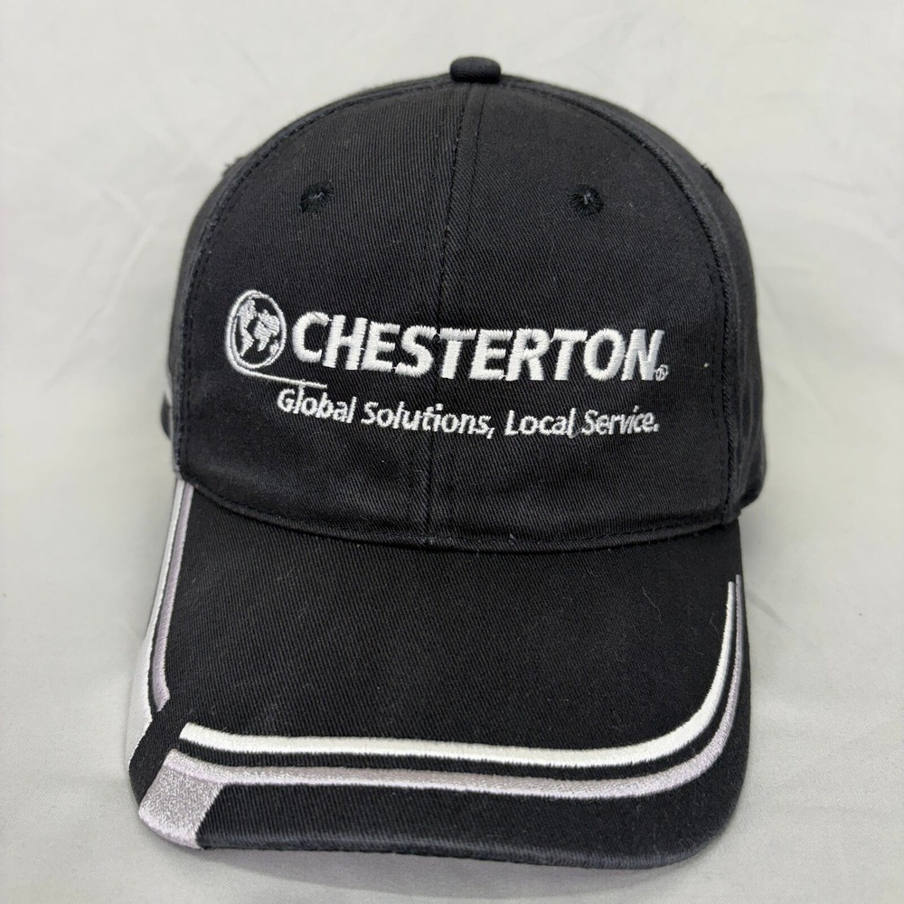 Legend Chesterton Baseball Cap Hat Unisex OSFM Black Embroidered Logo